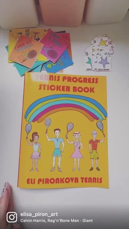 Tennis Progress Sticker Book System - Digital Files Bundle